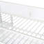 Lit mezzanine en métal avec tablettes à 4 niveaux et rangement-113432731-113432733