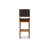 Upholstered Counter Stool with Solid Wood Frame-52517032-52517035