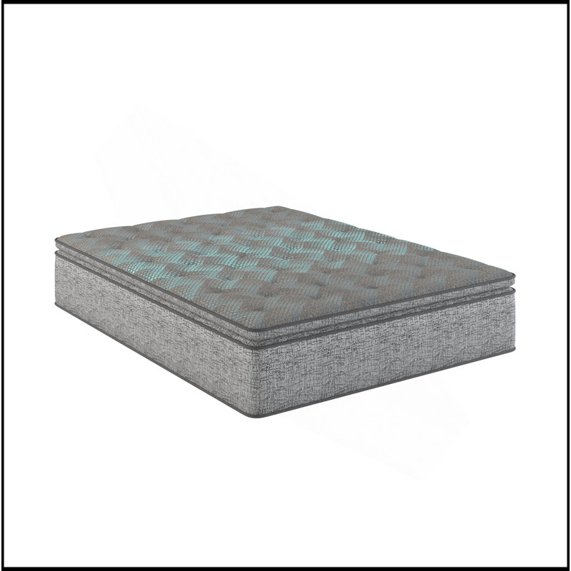 Restonic Comfort Care 12" Hybrid Euro Top Mattress, Individual Pocketed Coil Mattress , Plush Comfort, Queen