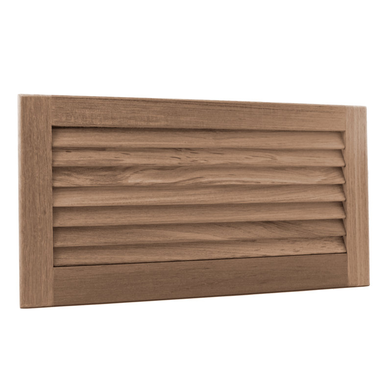Louver Medium Wood Standard Wall Cabinet Ready-to-Assemble, 9.38"