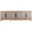 Merwin 109-Inch Reclaimed Pine 2 Tone 6-Door Sideboard