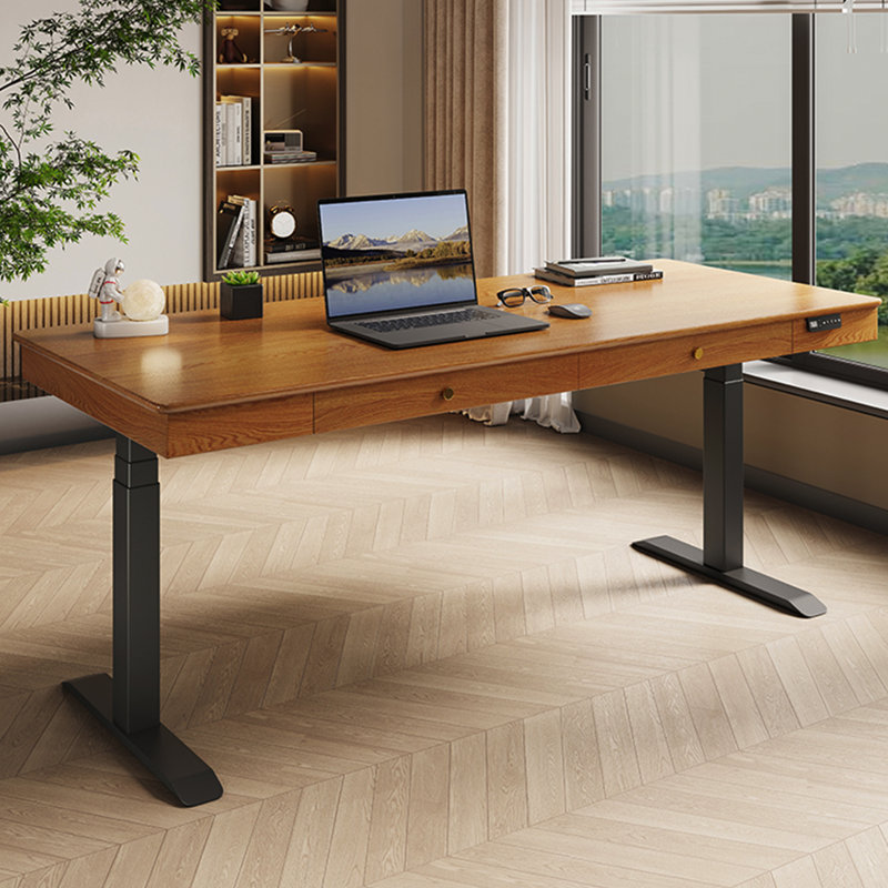 Bureau électrique à hauteur réglable Nordic Minimalist, 27.56" H x 78.74" W x 31.49" D