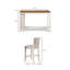 Ensemble de table de comptoir 5 pièces 60 pouces avec ports USB Josiha-1688015512-1656610449