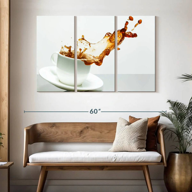 Yarlin Coffee Cup Splash, 32" H x 50" W