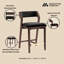 Tabouret de comptoir rembourré Patricia-111807615-111807618