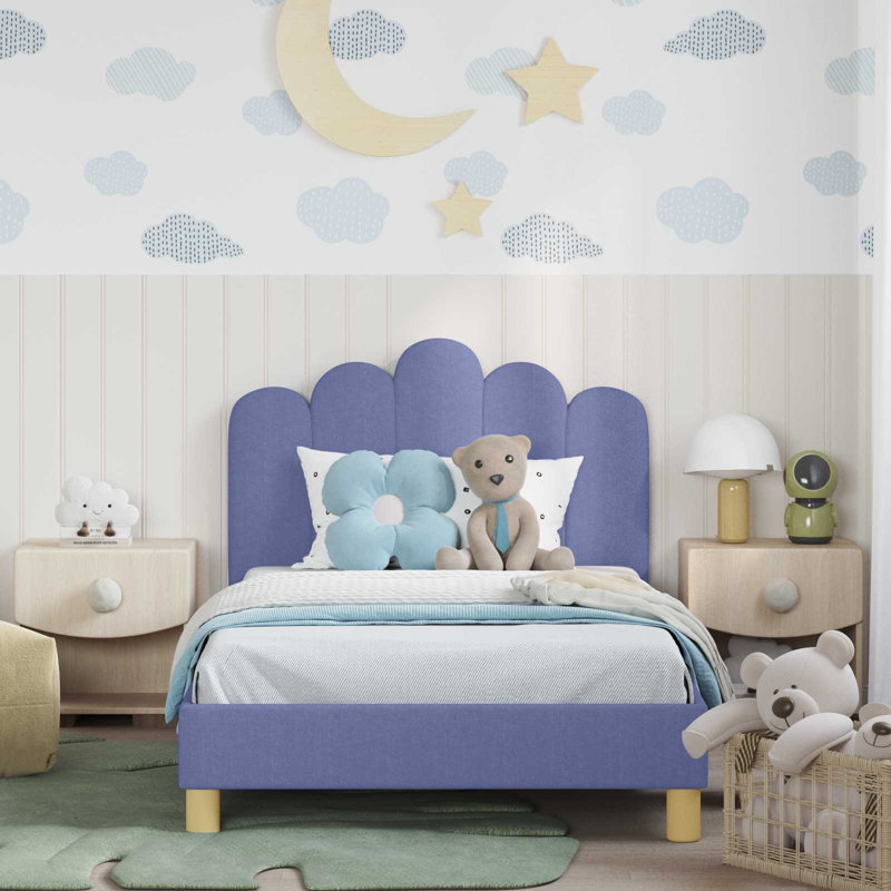 Bed Frame, Single (3'), Jeans Blue