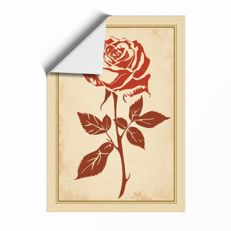 Rose Study Botanical - Print, Unframed, A1 - 84.1 x 59.4 cm