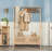 Ronni Rattan and Wood Coat Rack