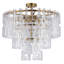 Transitional 10-Light Antique Acrylic Chandelier -254225528