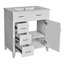 Meuble-lavabo de 30 po avec lavabo en céramique, tablette réglable et tiroirs Gurley-123413713