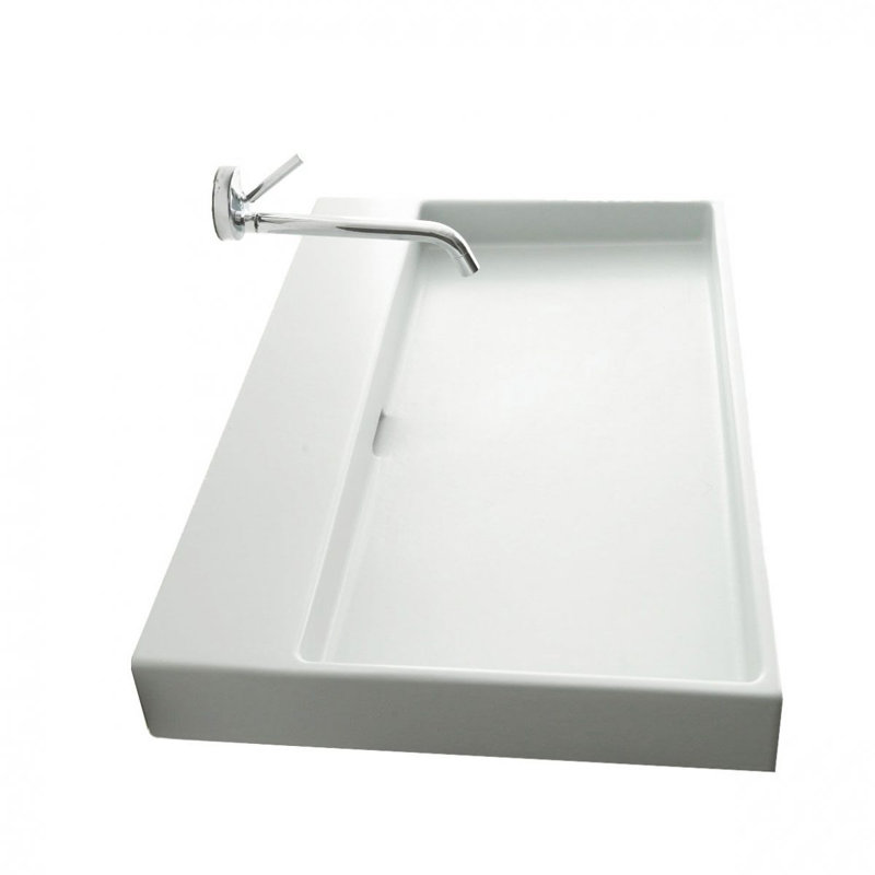 Urban 39.6'' L Bathroom Sink, No Hole