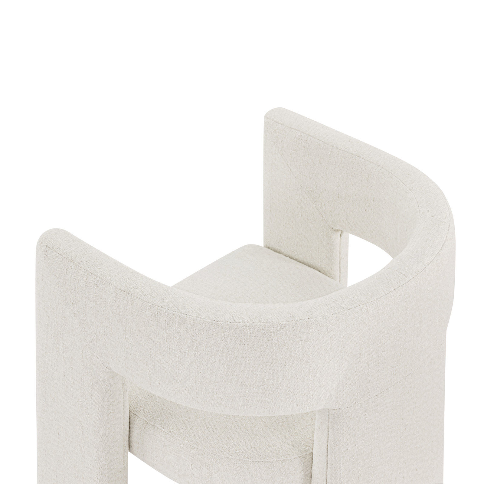 Linen Dining Armchair, Mellow Ivory