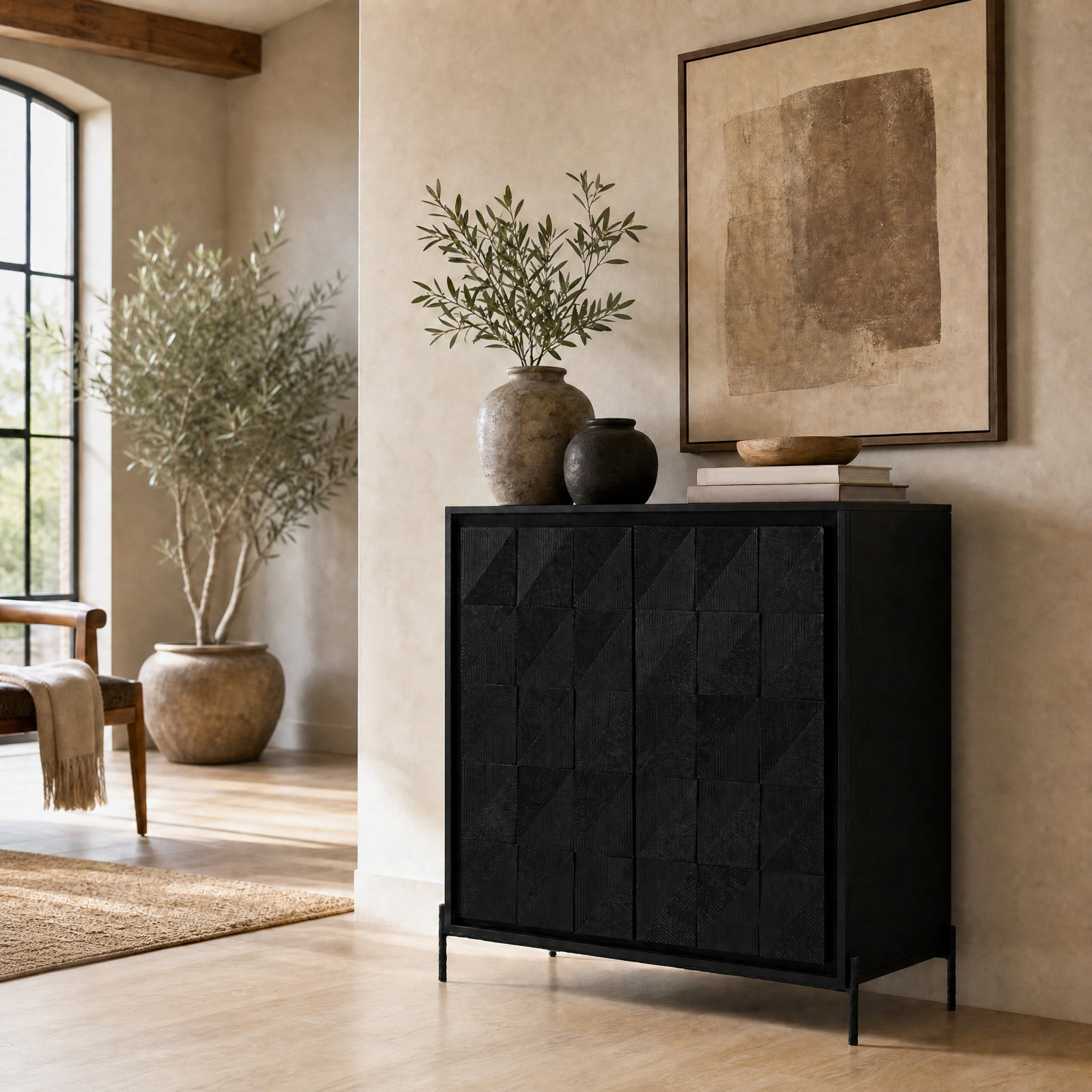 Gianella Wood & Metal Chest