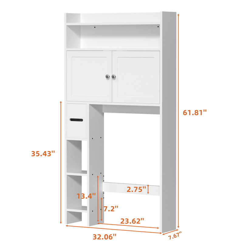 Kashanda Bathroom Cabinet, White
