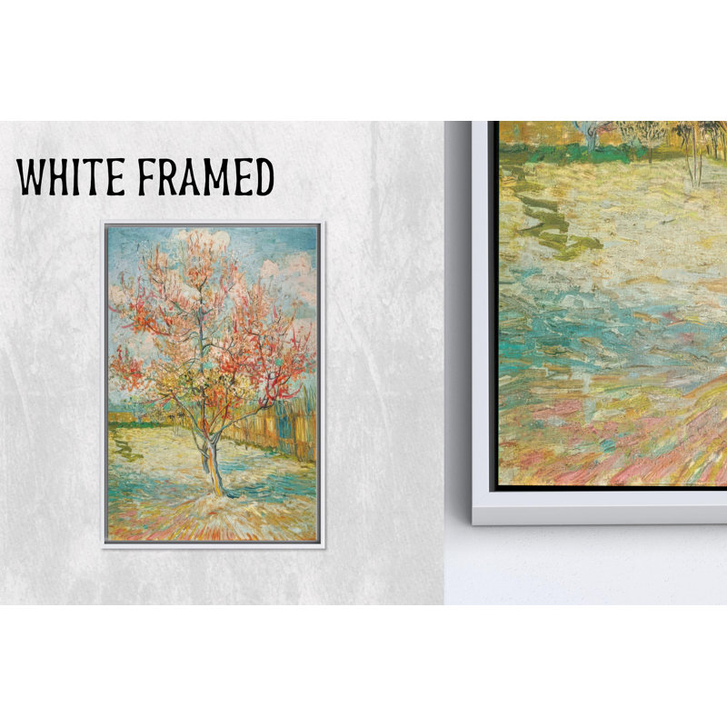 "Van Gogh Peach Blossom", reproduction d'art sur toile, printemps, H: 15,8 po x l: 11,9 po