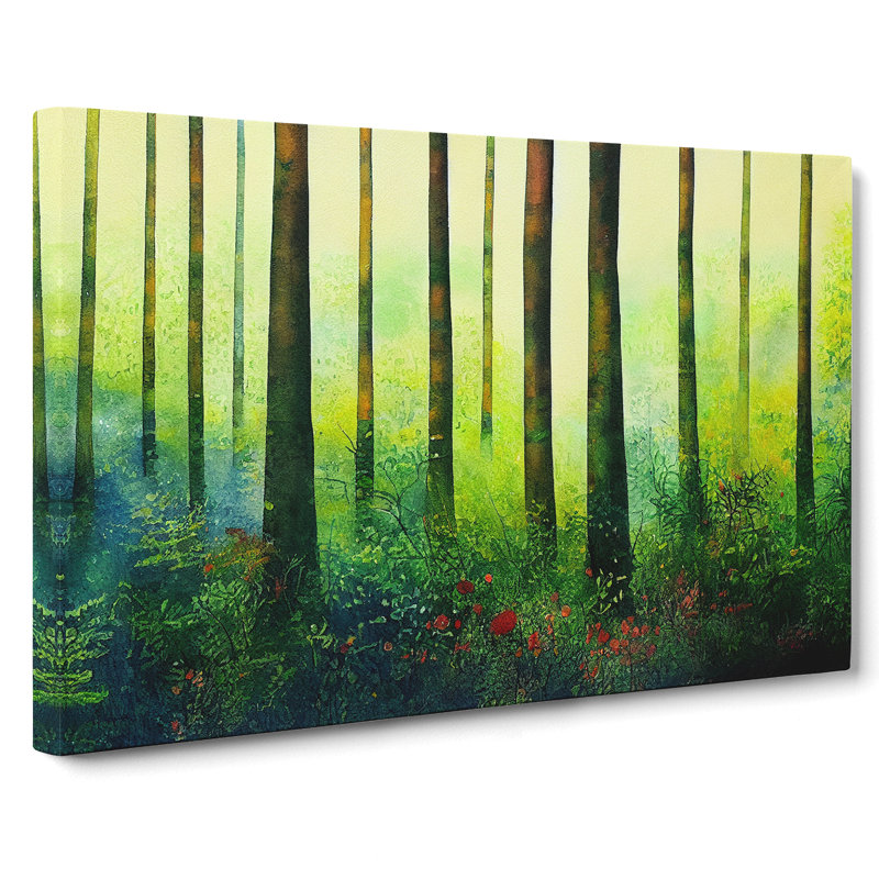 Summer Forest Watercolour Vol.3 - Wrapped Canvas