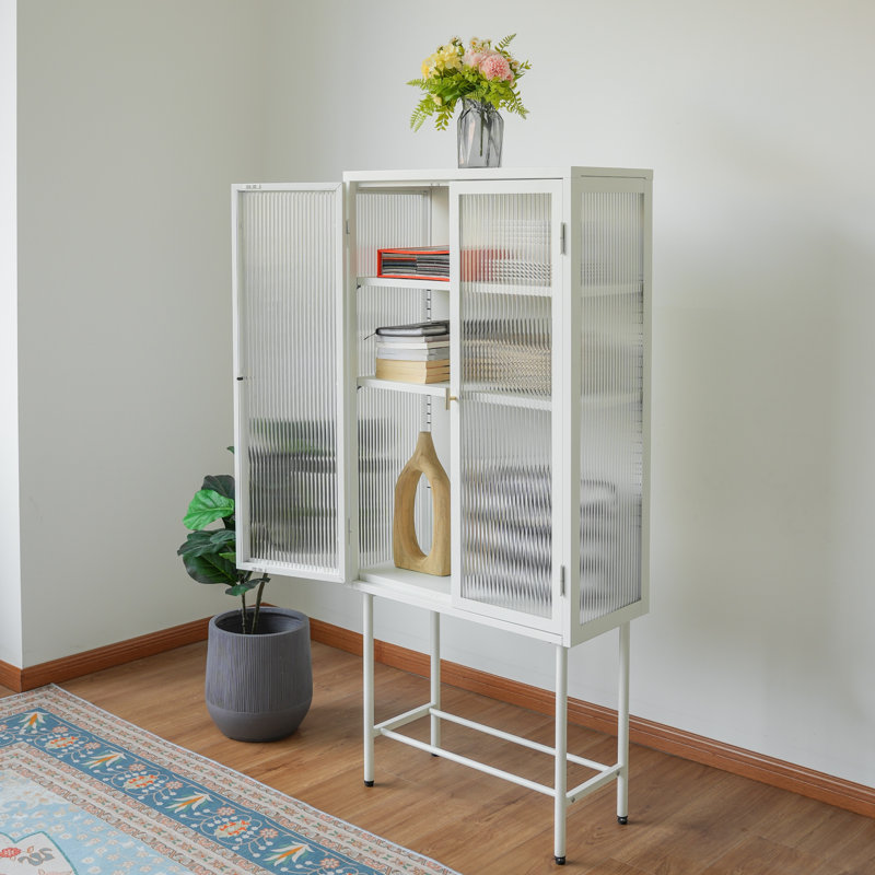 Honoriu 27.68'' Wide 3 - Shelf Storage Cabinet, White