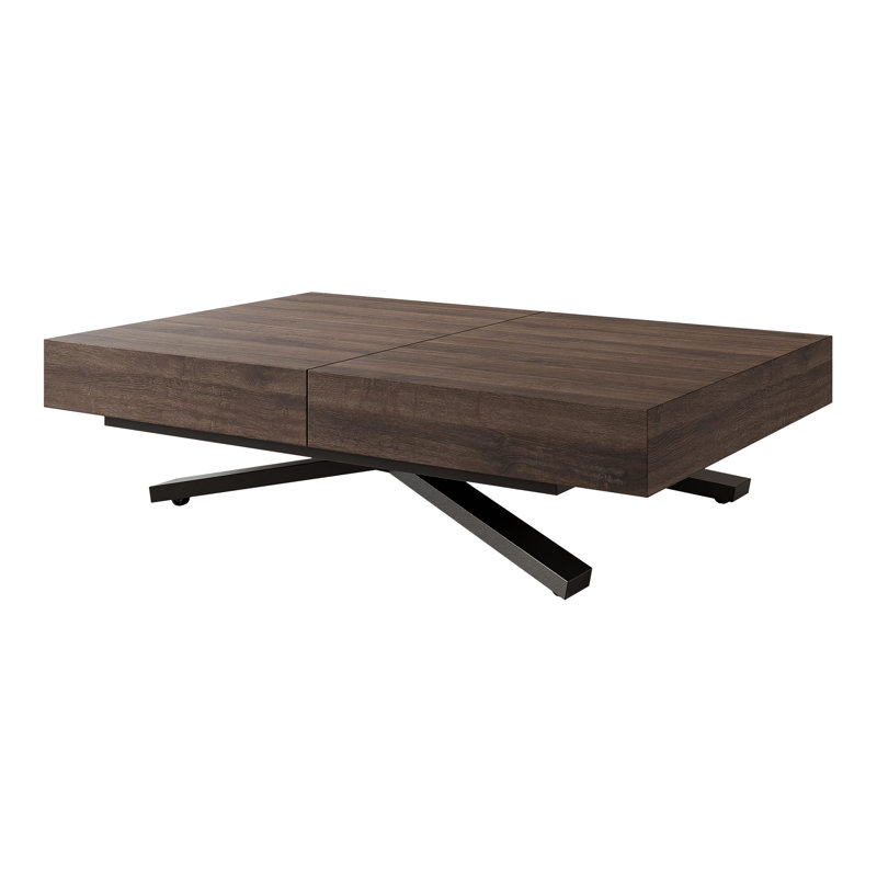 Extendable Rectangular Dining Table, Anthracite