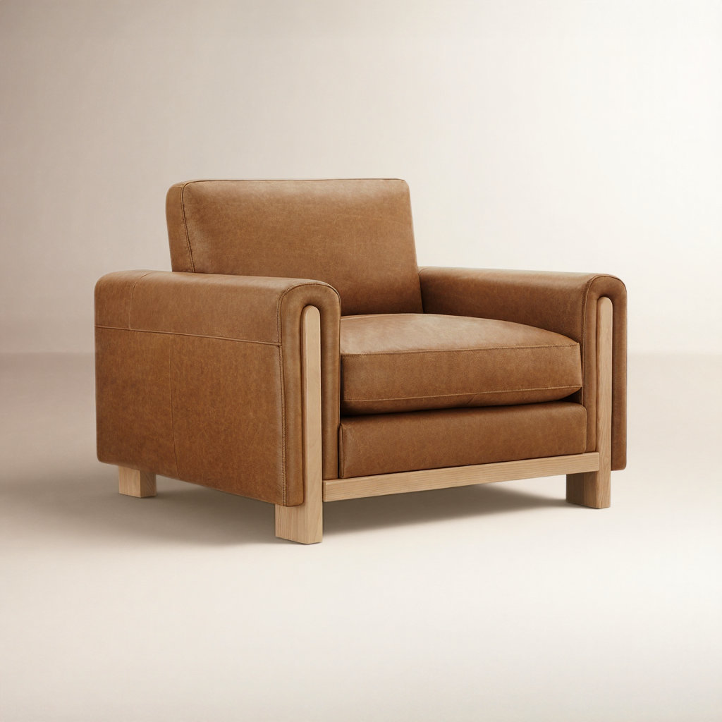 Adika Genuine Leather Armchair