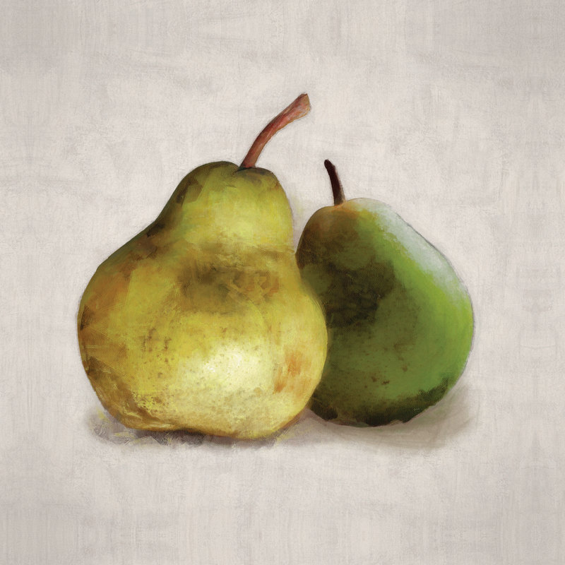 Pair Of Pears - Wrapped Canvas Painting, 51cm H x 51cm W x 3.8cm D