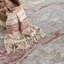 Tapis rose / beige à motif abstrait Catalaya-505844258