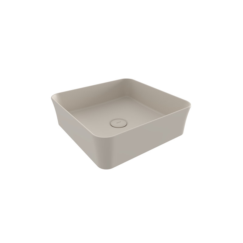 Bocchi Sottile Slim Line 385mm L x 385mm W Ceramic Square Sink, Matte Jasmine