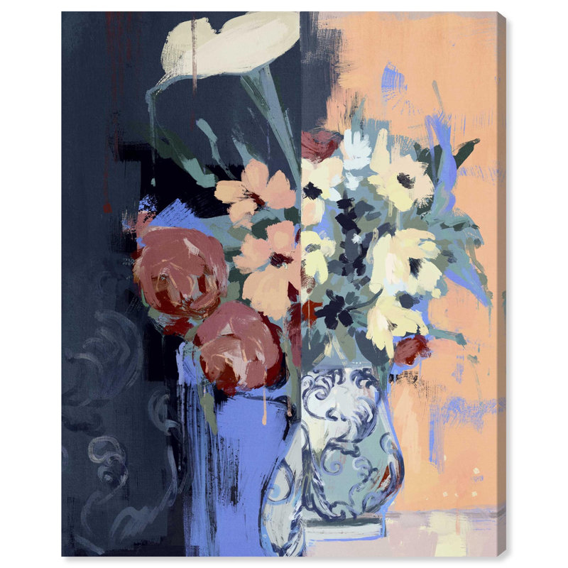 «Fading Arrangement Floral Decor», impression sur toile par Notoriart, H 16 po x l 20 po, Toile tendue avec châssis