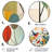 Green Mid Century Mod Nature III - Abstract Round Metal Home Decor-109671881