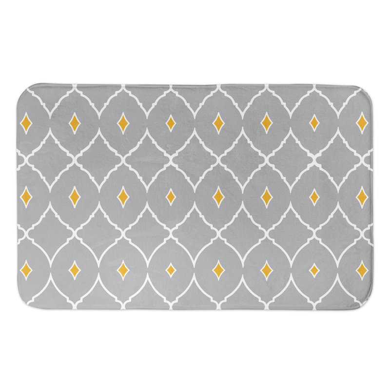 Tapis pour salle de bain Kiester, Gris
