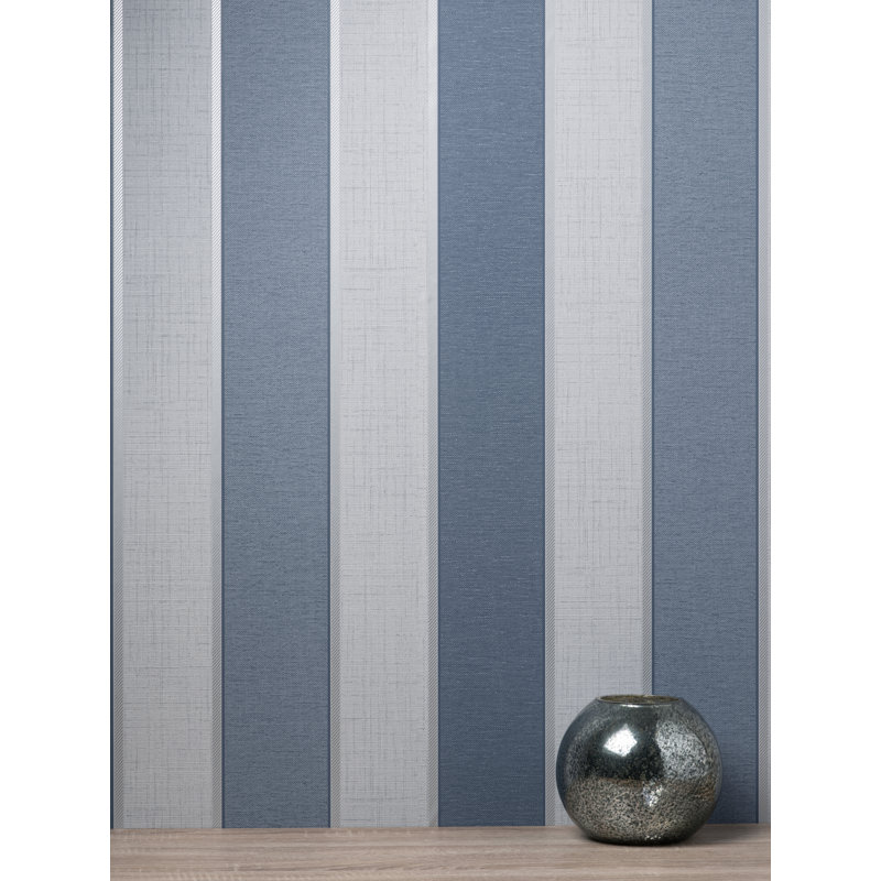 Larson Stripe Wallpaper, Navy