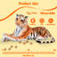 Grand tigre géant en peluche tigre de 120 cm, adapté aux cadeaux d'anniversaire