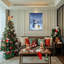 «Snowman Winter Landscape», art mural sur toile-308599559
