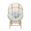 Fauteuil oscillant d'extérieur en faux osier Nixon-1711579626-1711579627