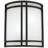 Artemis - 2-Light Wall Sconce - Matte Black Finish - Opal Glass Shade - Incandescent-133040421