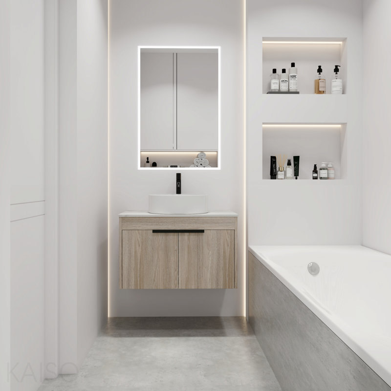 Ensemble de meuble-lavabo flottant 30 po avec lavabo en céramique 30 po Modern Design