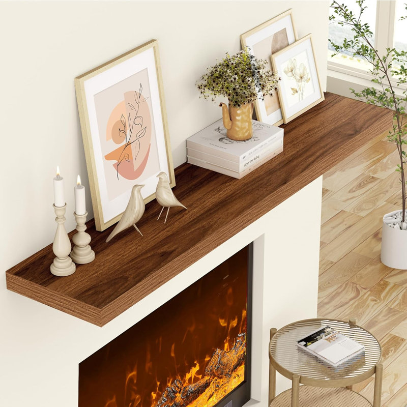 MDF Floating Shelf, Walnut