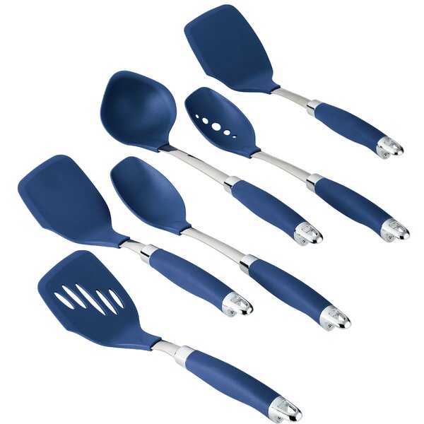 Gourmet Silicone Cooking Tool Sets Egg Beater Spoon Spatula Utensils 6  Pieces Basic Kitchen Set