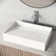 Starr 23" L x 15" W x 5" H Matte White Handmade Rectangular Vessel Bathroom Sink