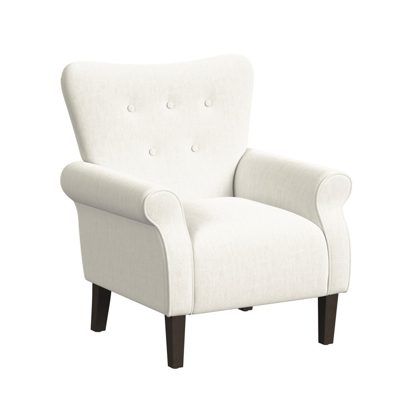 Aret Upholstered Armchair, Cream