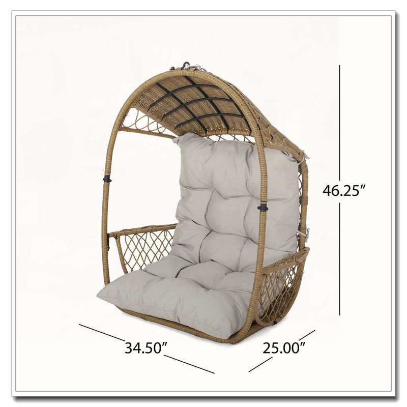 Chaise d'extérieur suspendue pour patio