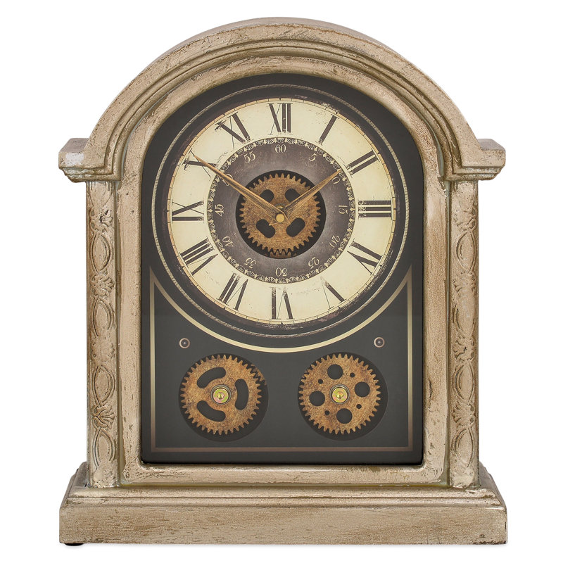 Roman Numeral Metal Quartz movement / Crystal Tabletop Clock