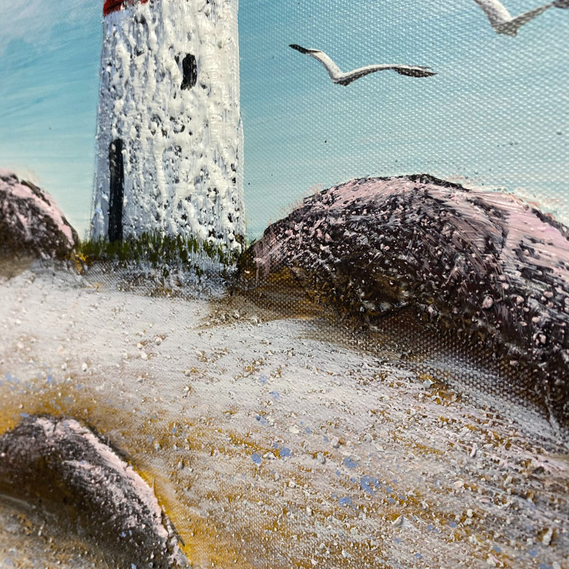 Seaside Summer - Single Picture Frame Painting on Canvas