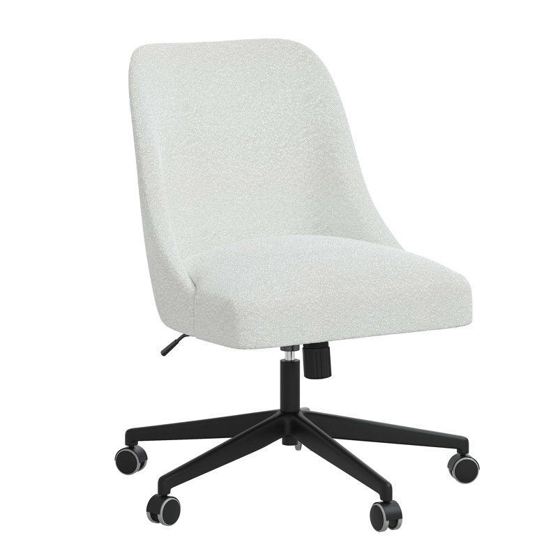 Acosta Height Adjustable Swivel Task Chair, Ivory