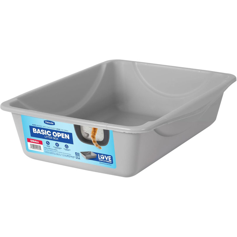 Litter Pan, Blue/Gray, Small, Made In USA