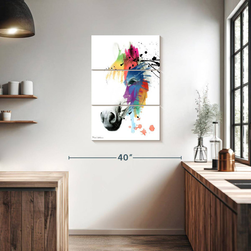 Brampt Horse Portrait Abstract, 38" H x 24" W