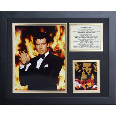 Legends Never Die James Bond Pierce Brosnan Framed Memorabilia