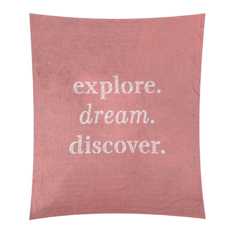 Tapisserie de polypropylène discover de rêve en polyester, H 60 po x l 51 po, Rouge / blanc