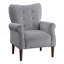Fauteuil en velours rembourré avec dossier capitonné-691396636