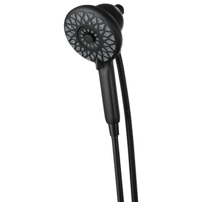 High Pressure Shower Heads 6 Spray Mode, Matte Black Handheld Shower With 60 Inch Stainless Steel Hose