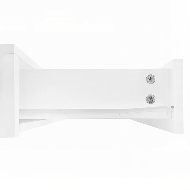 Table basse moderne à 4 tiroirs ultrabrillante, Blanc